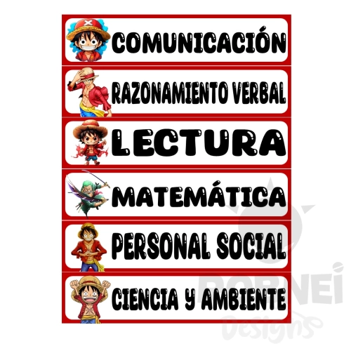 Etiquetas One Piece